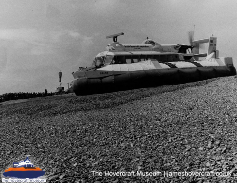 SRN6 with BHC colours -   (submitted by The Hovercraft Museum Trust).